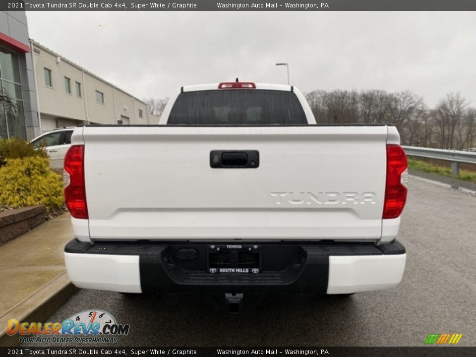 2021 Toyota Tundra SR Double Cab 4x4 Super White / Graphite Photo #14