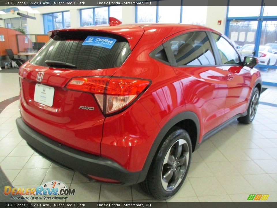 2018 Honda HR-V EX AWD Milano Red / Black Photo #7