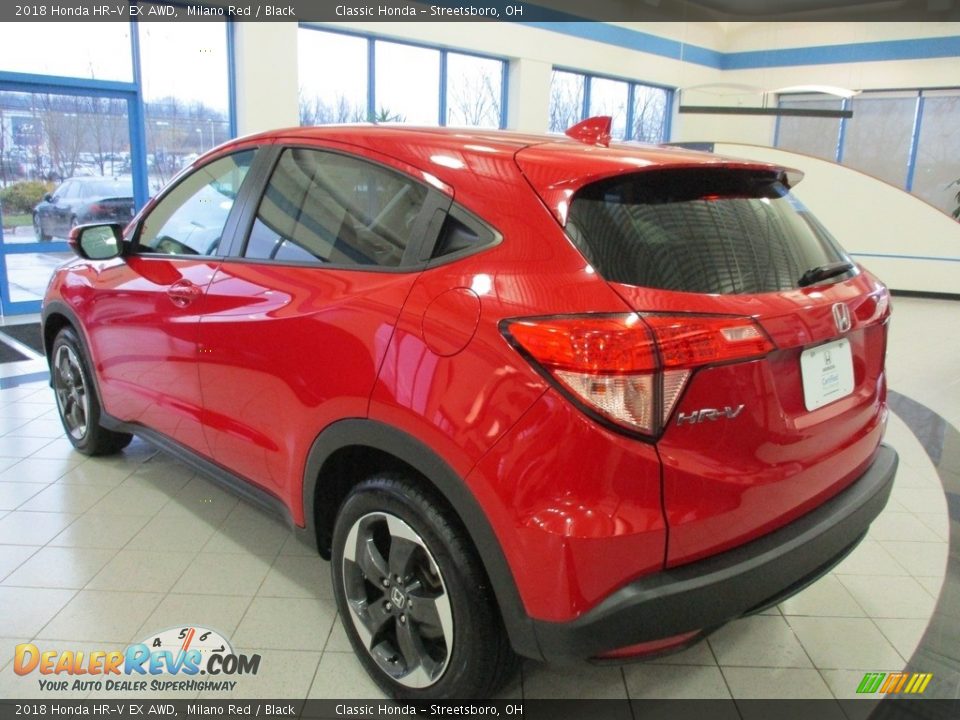 2018 Honda HR-V EX AWD Milano Red / Black Photo #9