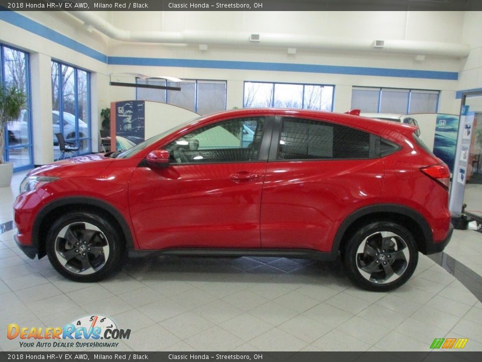 2018 Honda HR-V EX AWD Milano Red / Black Photo #10