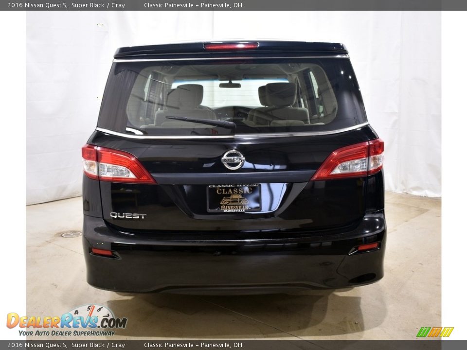 2016 Nissan Quest S Super Black / Gray Photo #3