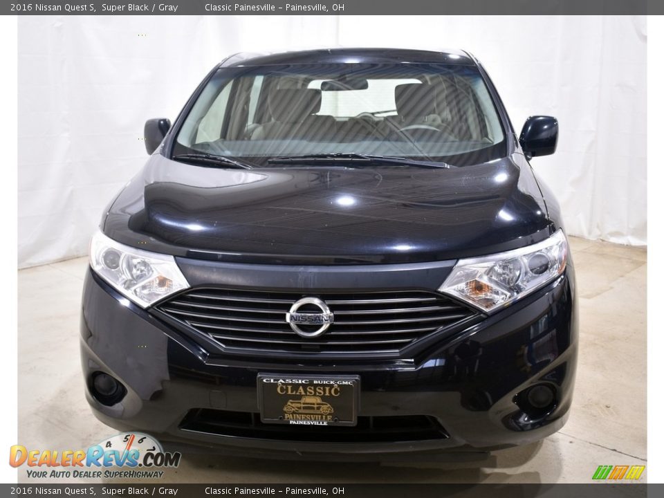 2016 Nissan Quest S Super Black / Gray Photo #4