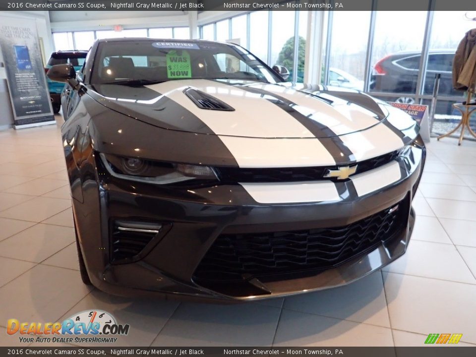 2016 Chevrolet Camaro SS Coupe Nightfall Gray Metallic / Jet Black Photo #11