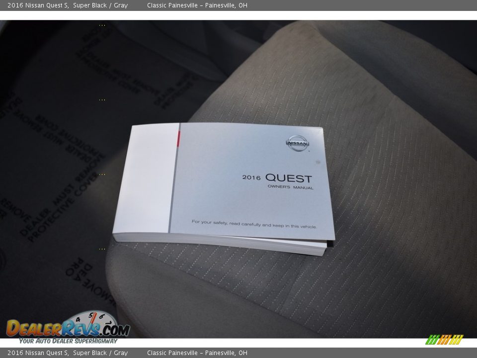 2016 Nissan Quest S Super Black / Gray Photo #15