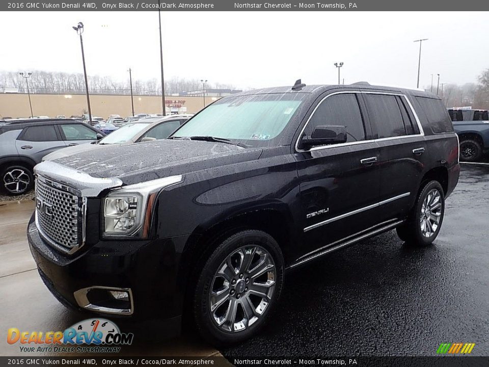 2016 GMC Yukon Denali 4WD Onyx Black / Cocoa/Dark Atmosphere Photo #1