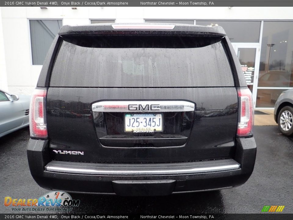 2016 GMC Yukon Denali 4WD Onyx Black / Cocoa/Dark Atmosphere Photo #3