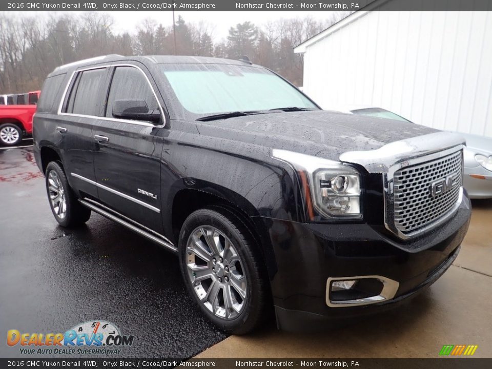 2016 GMC Yukon Denali 4WD Onyx Black / Cocoa/Dark Atmosphere Photo #5