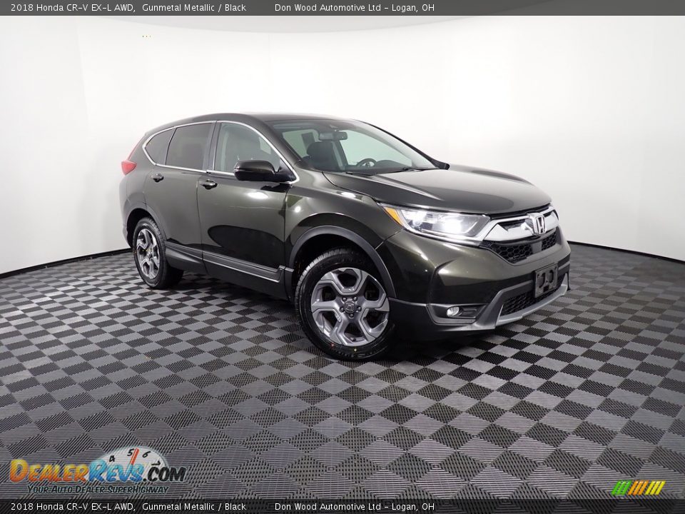 2018 Honda CR-V EX-L AWD Gunmetal Metallic / Black Photo #4