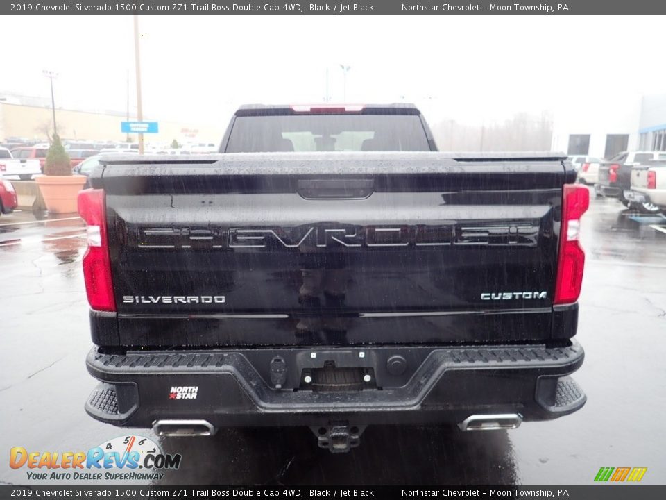 2019 Chevrolet Silverado 1500 Custom Z71 Trail Boss Double Cab 4WD Black / Jet Black Photo #6