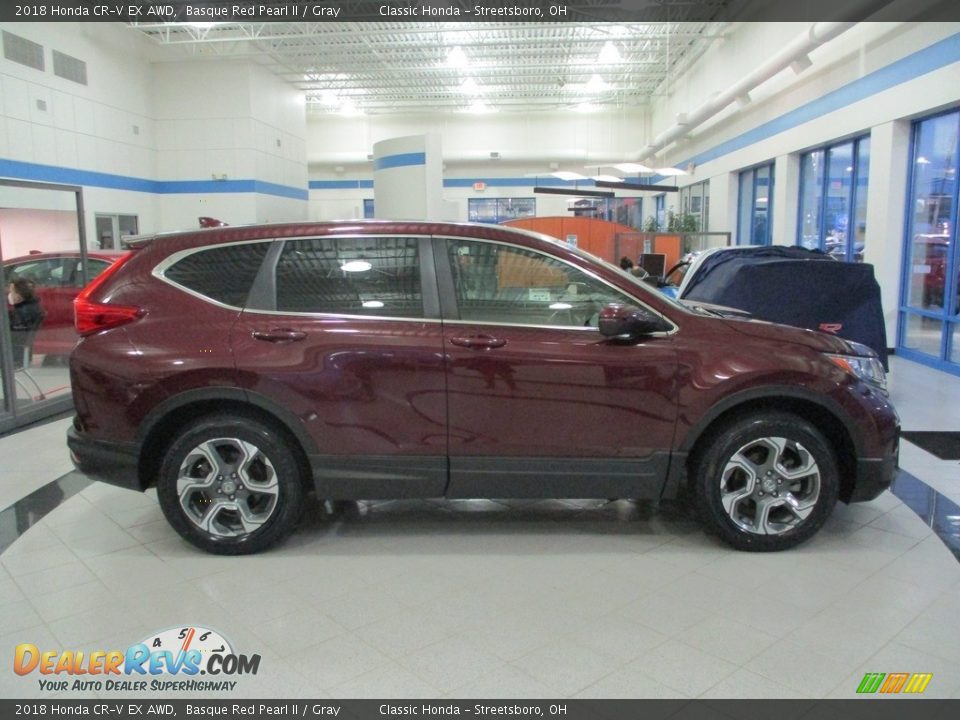 2018 Honda CR-V EX AWD Basque Red Pearl II / Gray Photo #4