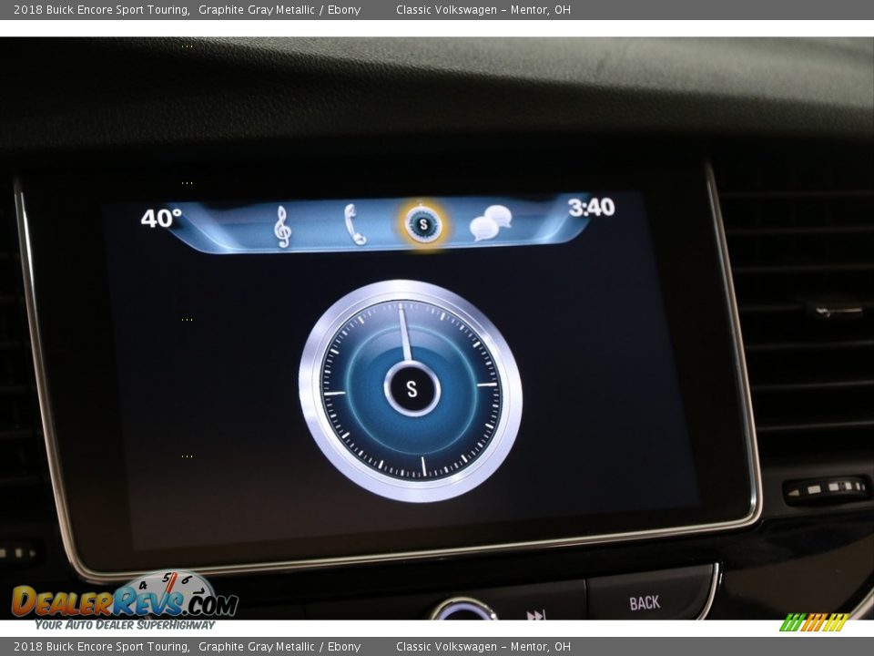 2018 Buick Encore Sport Touring Graphite Gray Metallic / Ebony Photo #12