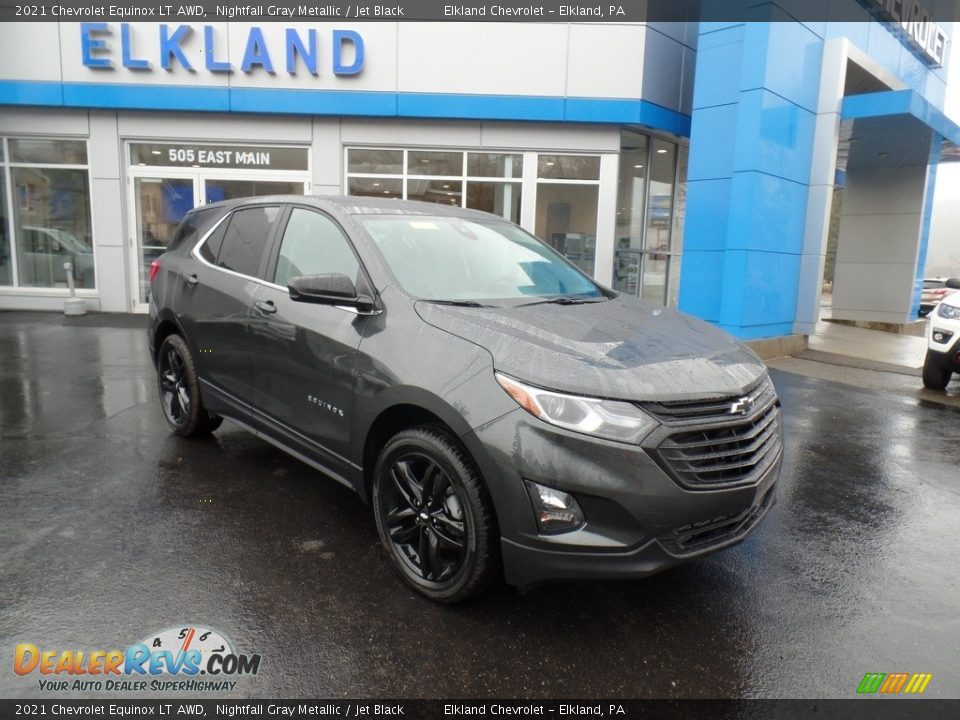 2021 Chevrolet Equinox LT AWD Nightfall Gray Metallic / Jet Black Photo #4