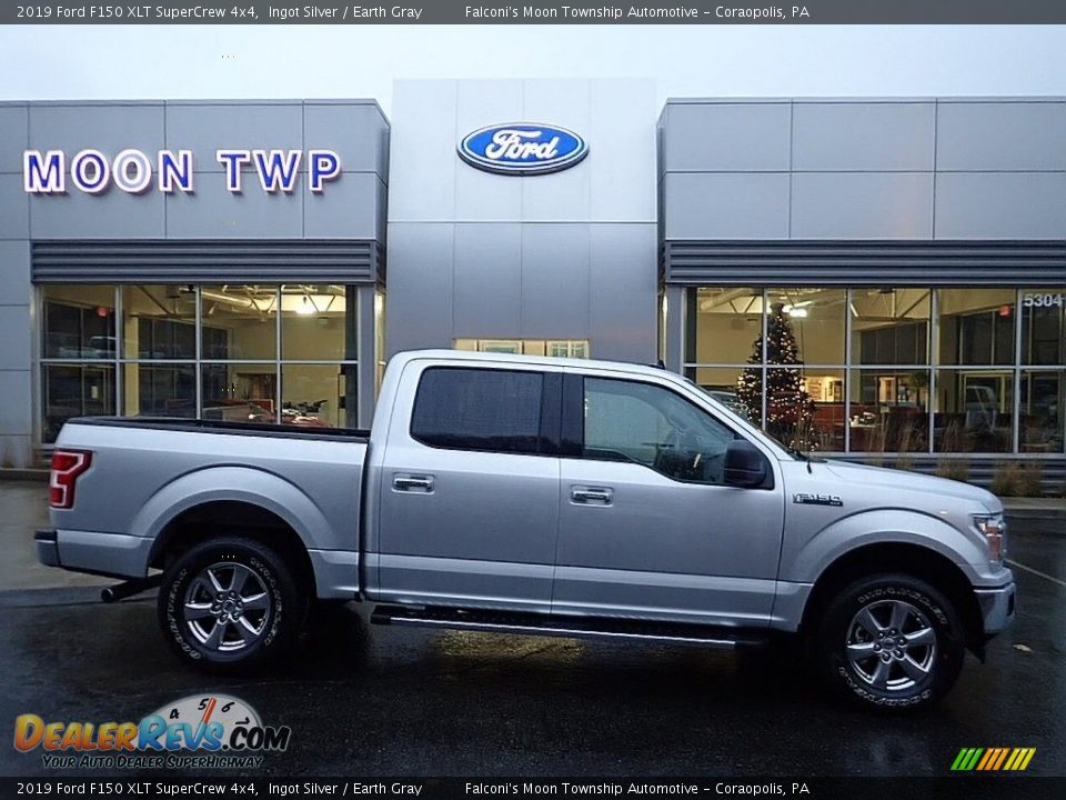 2019 Ford F150 XLT SuperCrew 4x4 Ingot Silver / Earth Gray Photo #1