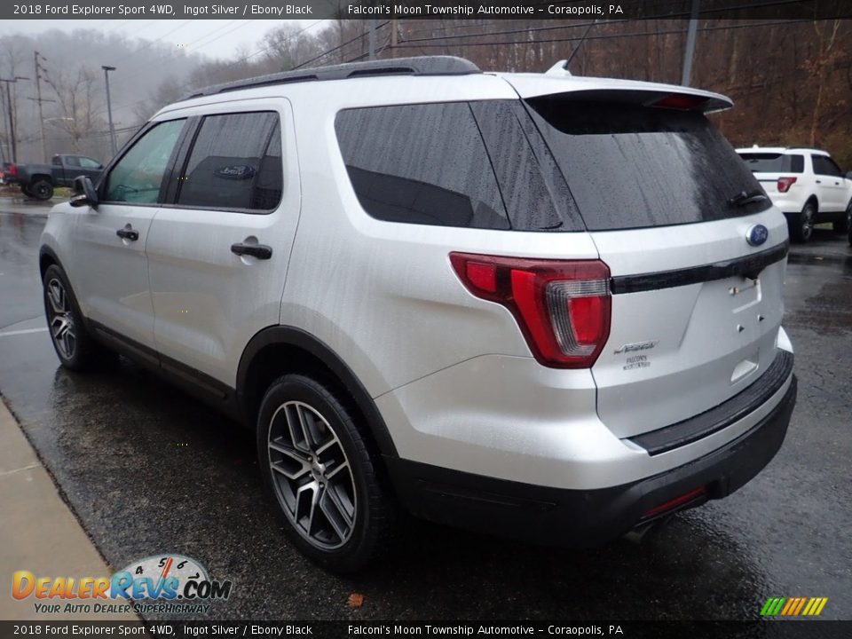 2018 Ford Explorer Sport 4WD Ingot Silver / Ebony Black Photo #5