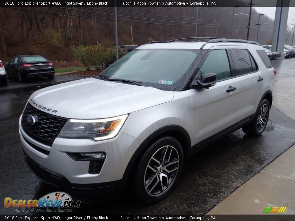 2018 Ford Explorer Sport 4WD Ingot Silver / Ebony Black Photo #7