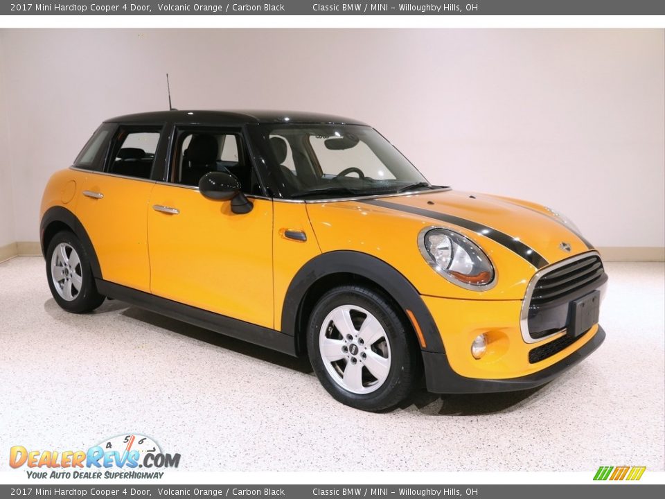 2017 Mini Hardtop Cooper 4 Door Volcanic Orange / Carbon Black Photo #1