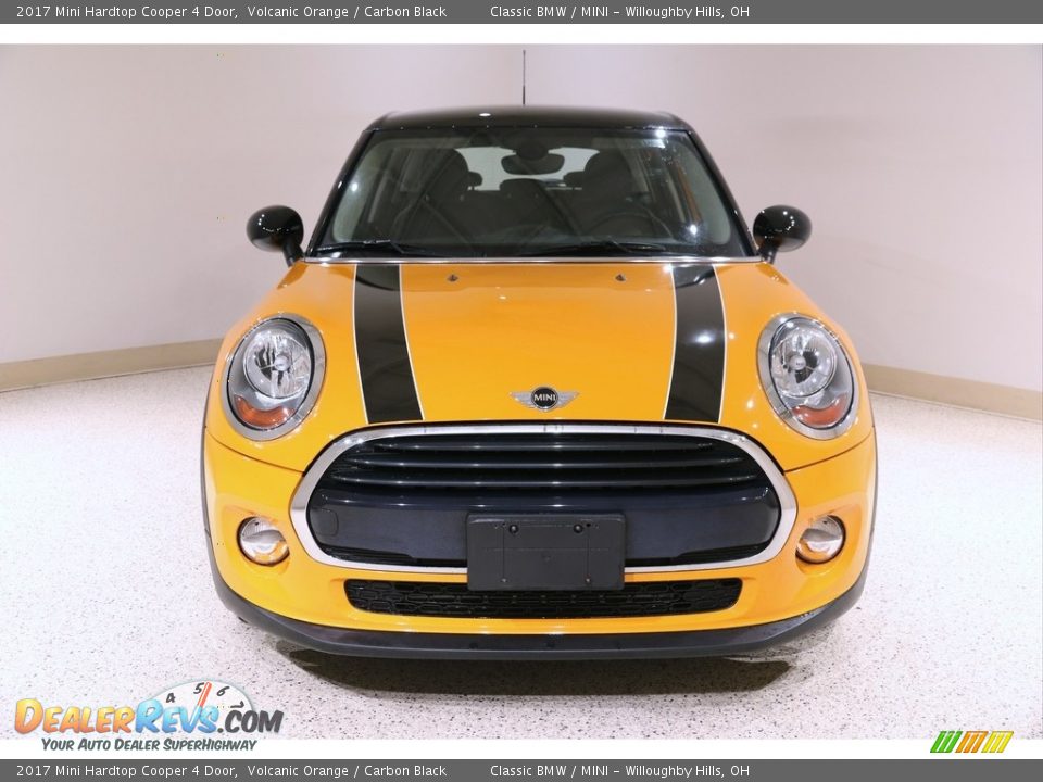 2017 Mini Hardtop Cooper 4 Door Volcanic Orange / Carbon Black Photo #2