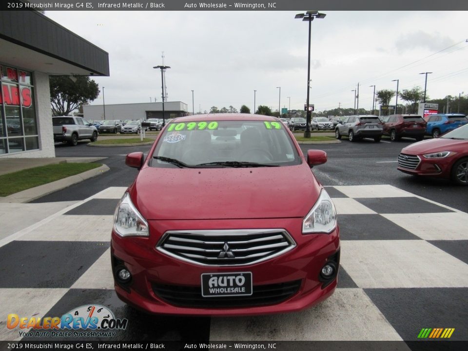 2019 Mitsubishi Mirage G4 ES Infrared Metallic / Black Photo #2