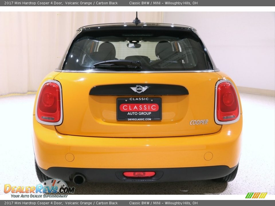 2017 Mini Hardtop Cooper 4 Door Volcanic Orange / Carbon Black Photo #28