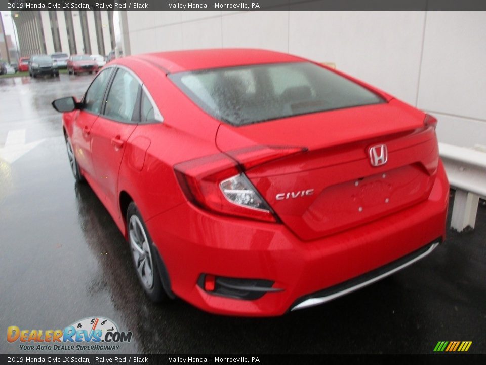 2019 Honda Civic LX Sedan Rallye Red / Black Photo #3