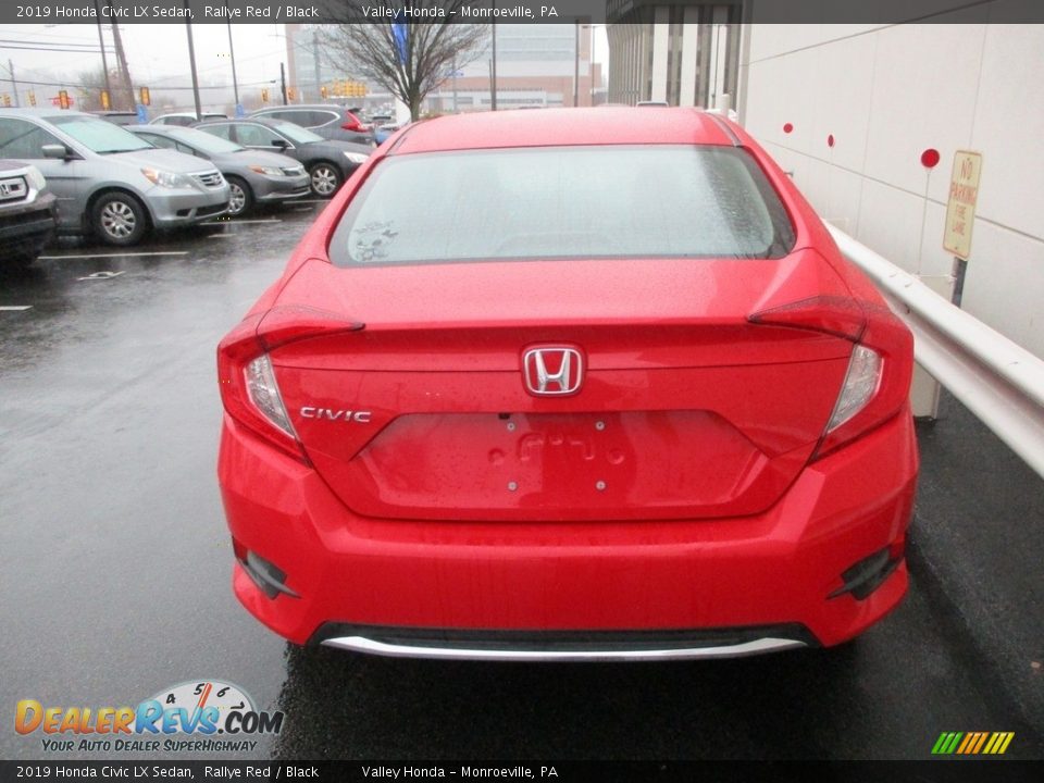 2019 Honda Civic LX Sedan Rallye Red / Black Photo #4