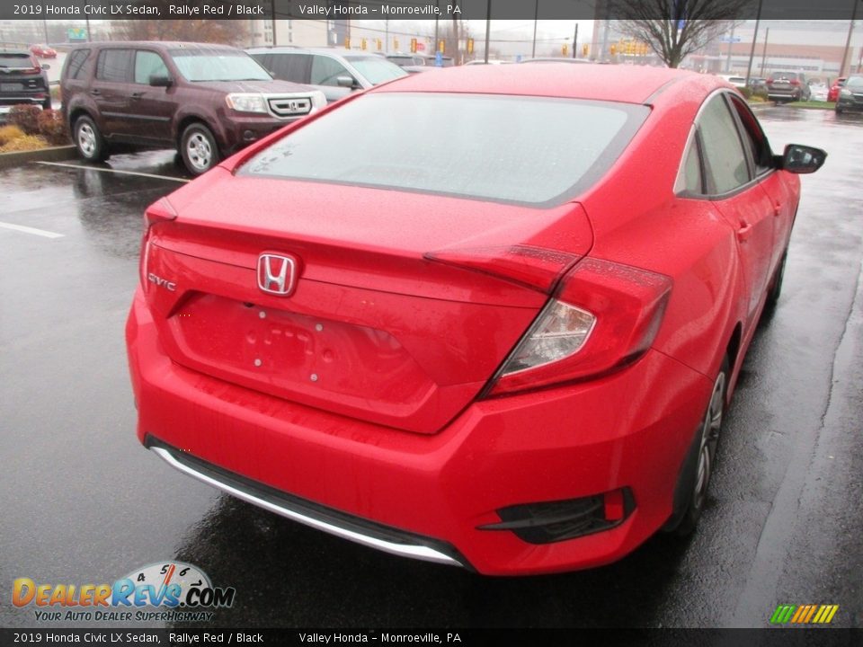 2019 Honda Civic LX Sedan Rallye Red / Black Photo #5