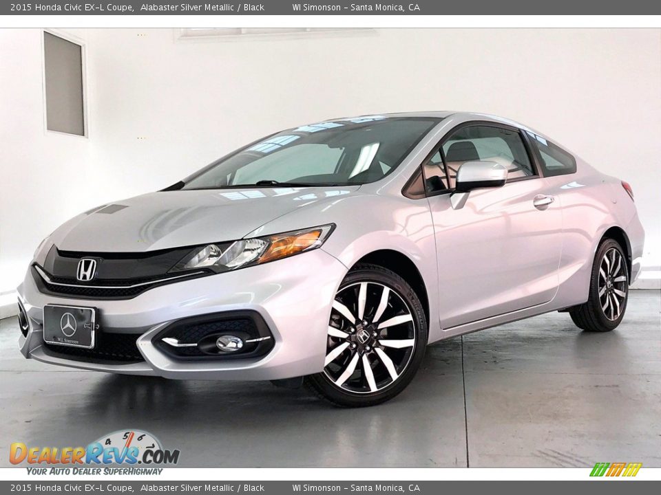 Alabaster Silver Metallic 2015 Honda Civic EX-L Coupe Photo #12