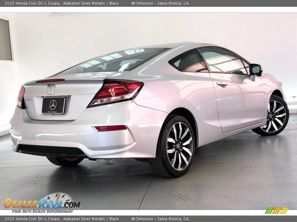 Alabaster Silver Metallic 2015 Honda Civic EX-L Coupe Photo #13