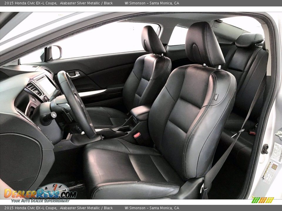 Front Seat of 2015 Honda Civic EX-L Coupe Photo #18