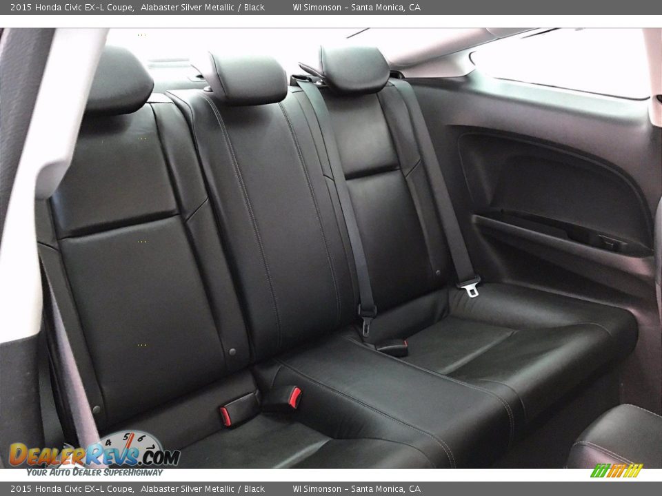 Rear Seat of 2015 Honda Civic EX-L Coupe Photo #19