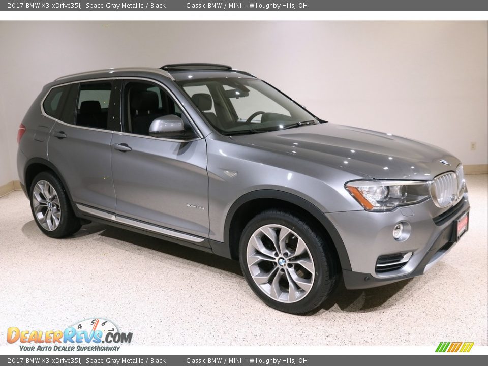 2017 BMW X3 xDrive35i Space Gray Metallic / Black Photo #1