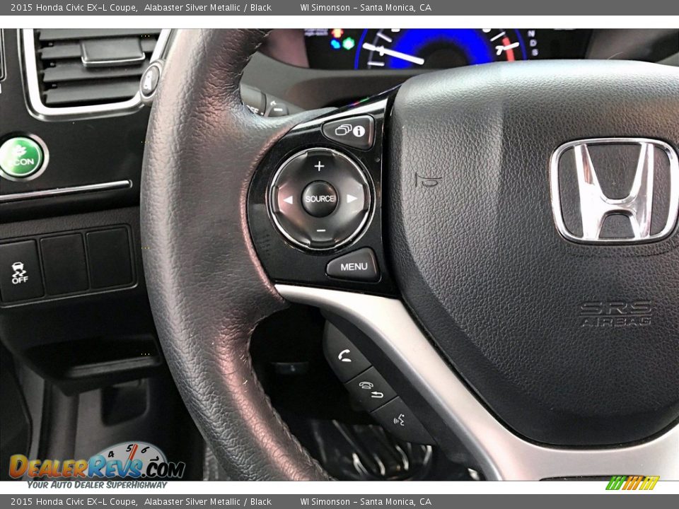 2015 Honda Civic EX-L Coupe Steering Wheel Photo #21