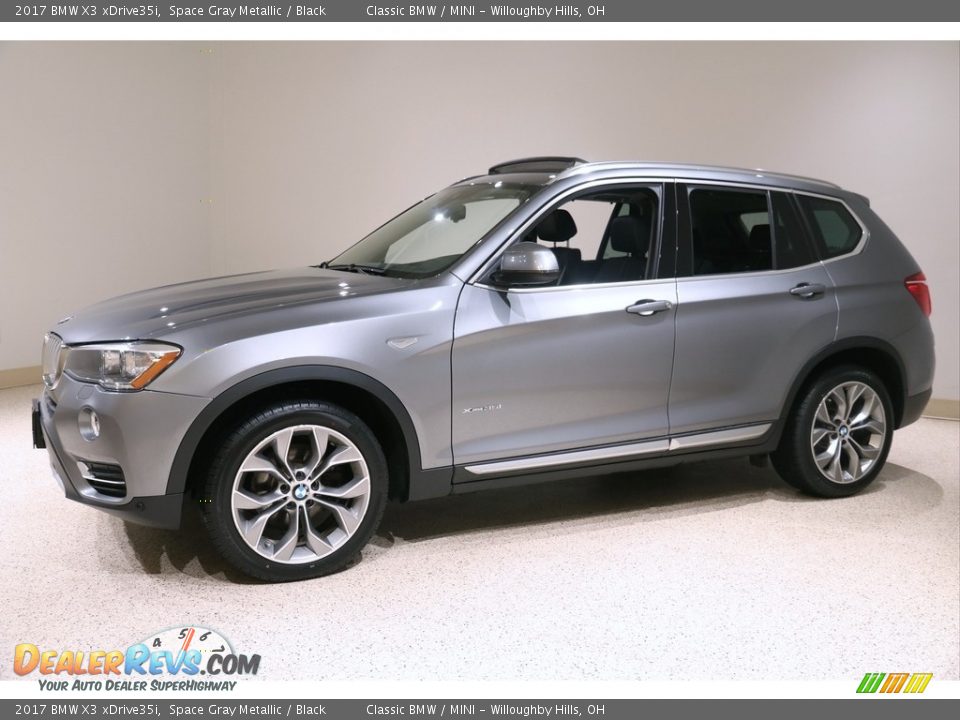 2017 BMW X3 xDrive35i Space Gray Metallic / Black Photo #3