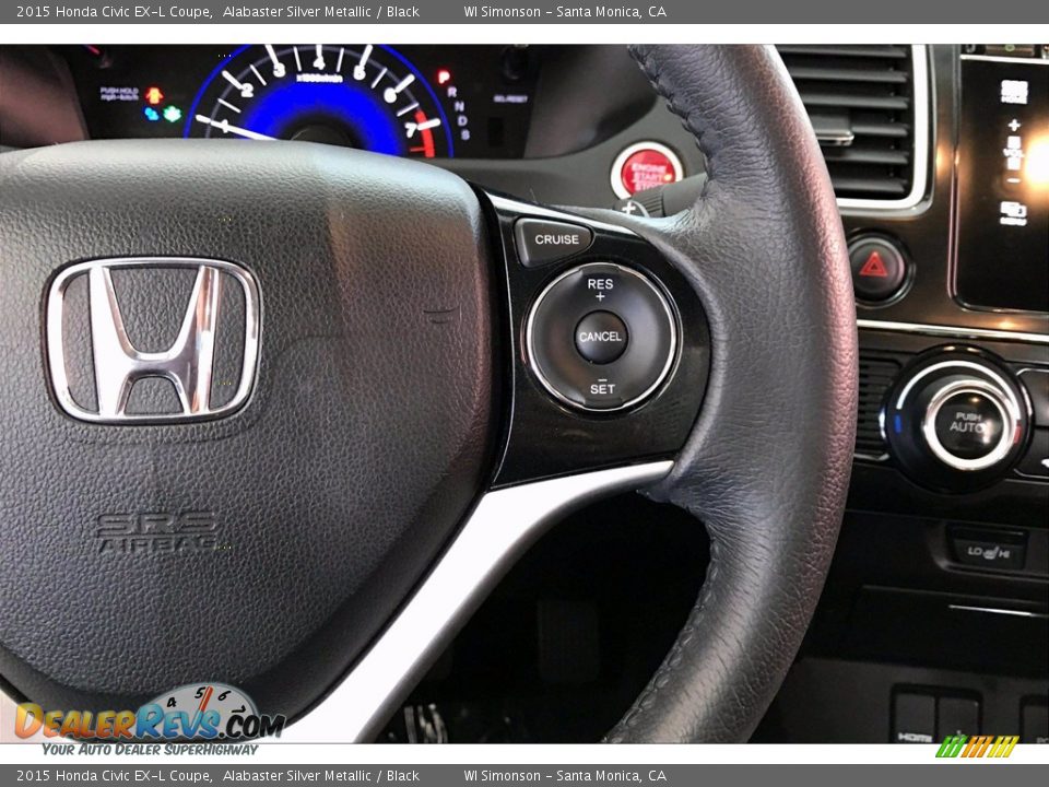 2015 Honda Civic EX-L Coupe Steering Wheel Photo #22