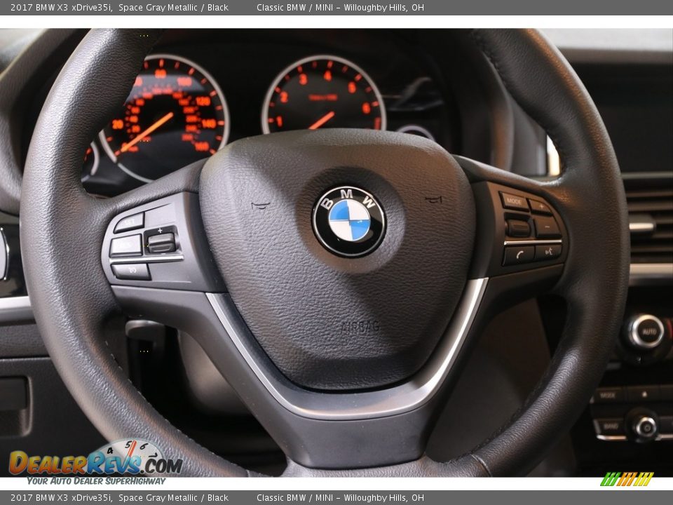 2017 BMW X3 xDrive35i Space Gray Metallic / Black Photo #7