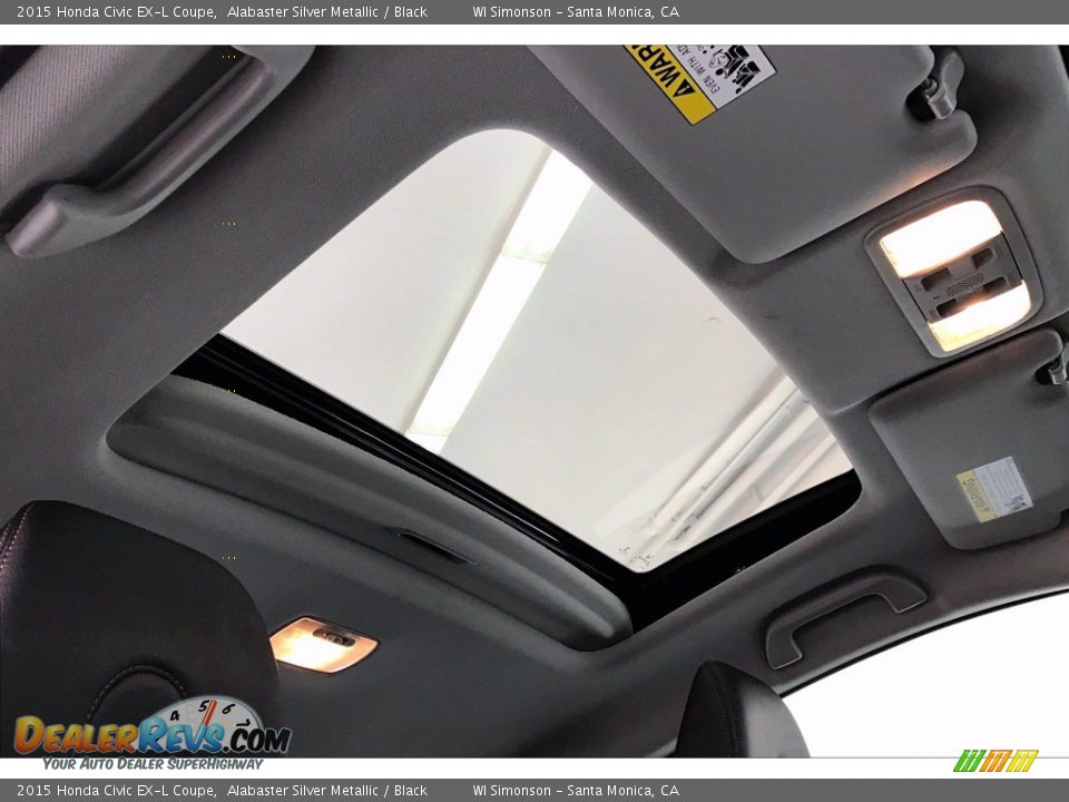 Sunroof of 2015 Honda Civic EX-L Coupe Photo #25