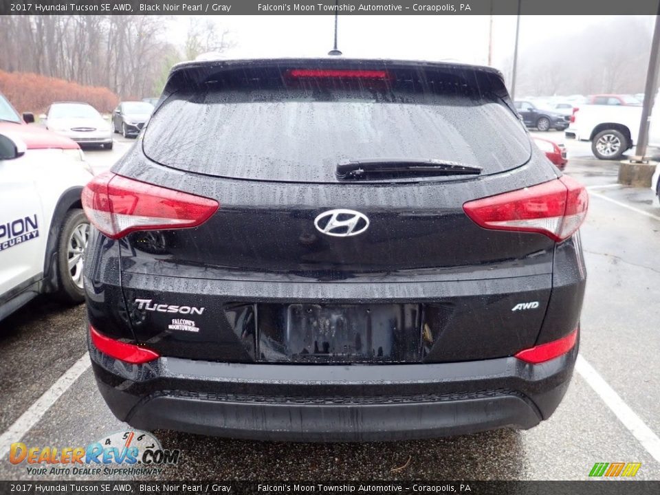 2017 Hyundai Tucson SE AWD Black Noir Pearl / Gray Photo #3