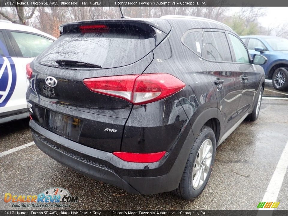 2017 Hyundai Tucson SE AWD Black Noir Pearl / Gray Photo #4