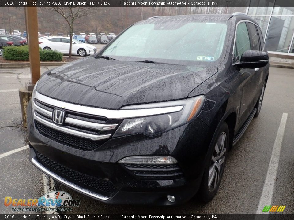 2016 Honda Pilot Touring AWD Crystal Black Pearl / Black Photo #1