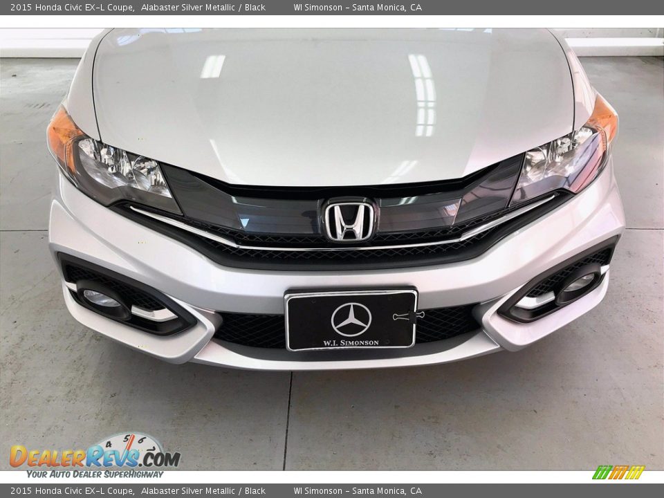 2015 Honda Civic EX-L Coupe Alabaster Silver Metallic / Black Photo #30