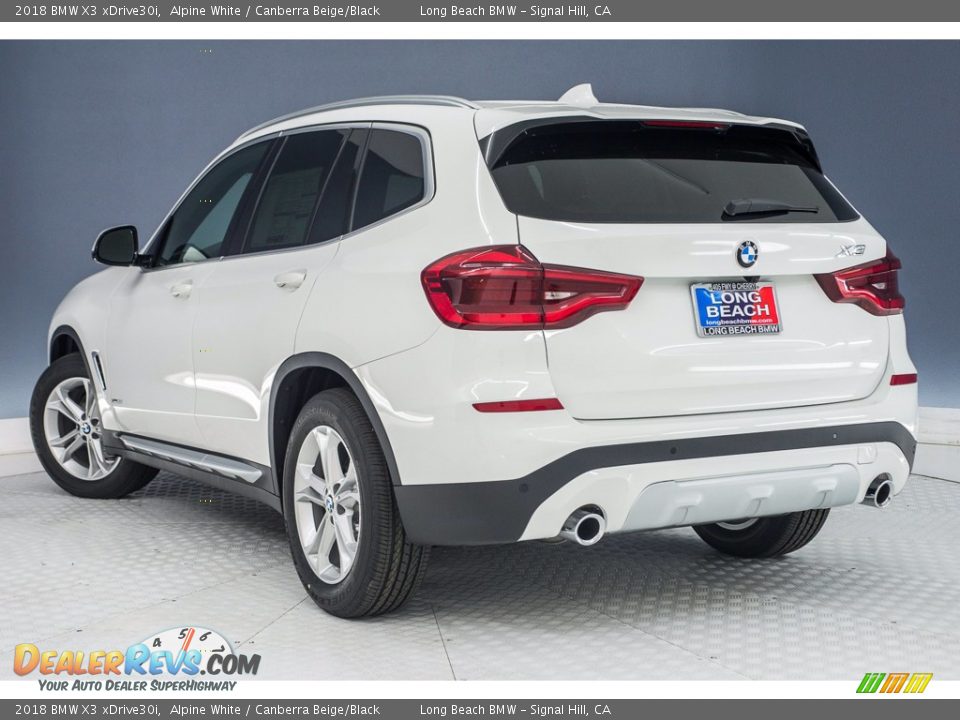 2018 BMW X3 xDrive30i Alpine White / Canberra Beige/Black Photo #4