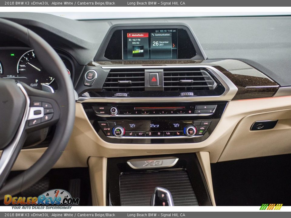 2018 BMW X3 xDrive30i Alpine White / Canberra Beige/Black Photo #5