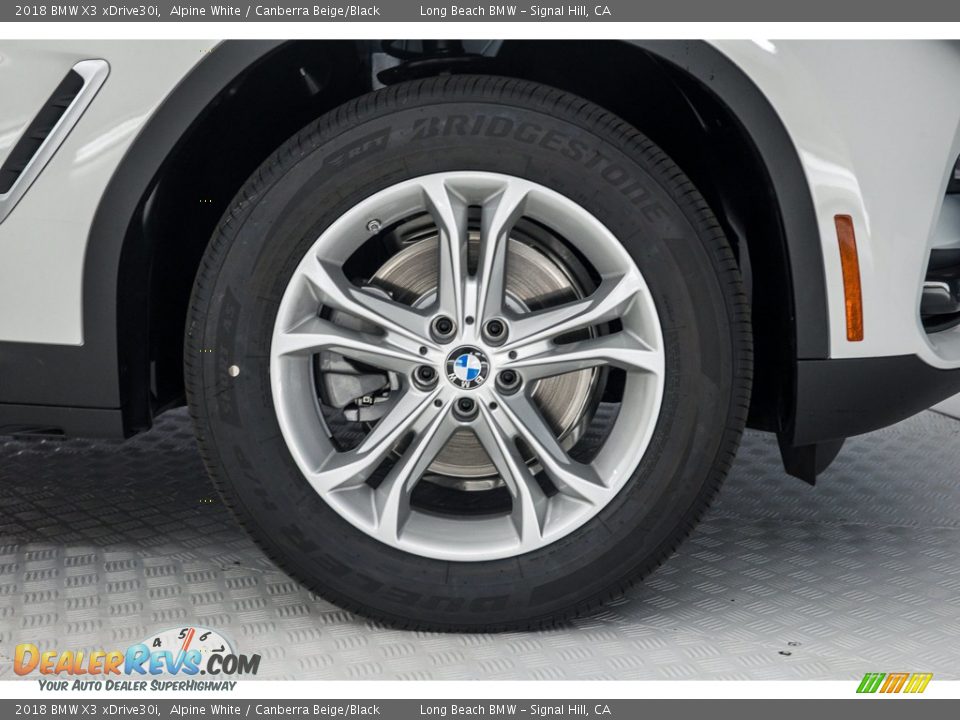 2018 BMW X3 xDrive30i Alpine White / Canberra Beige/Black Photo #9