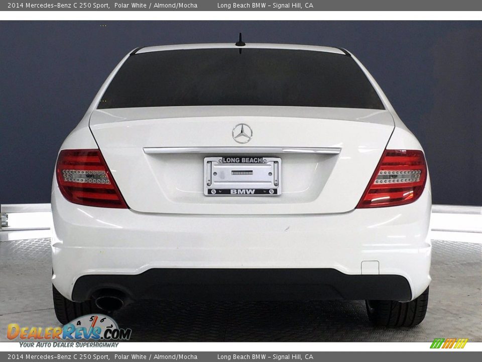 2014 Mercedes-Benz C 250 Sport Polar White / Almond/Mocha Photo #3