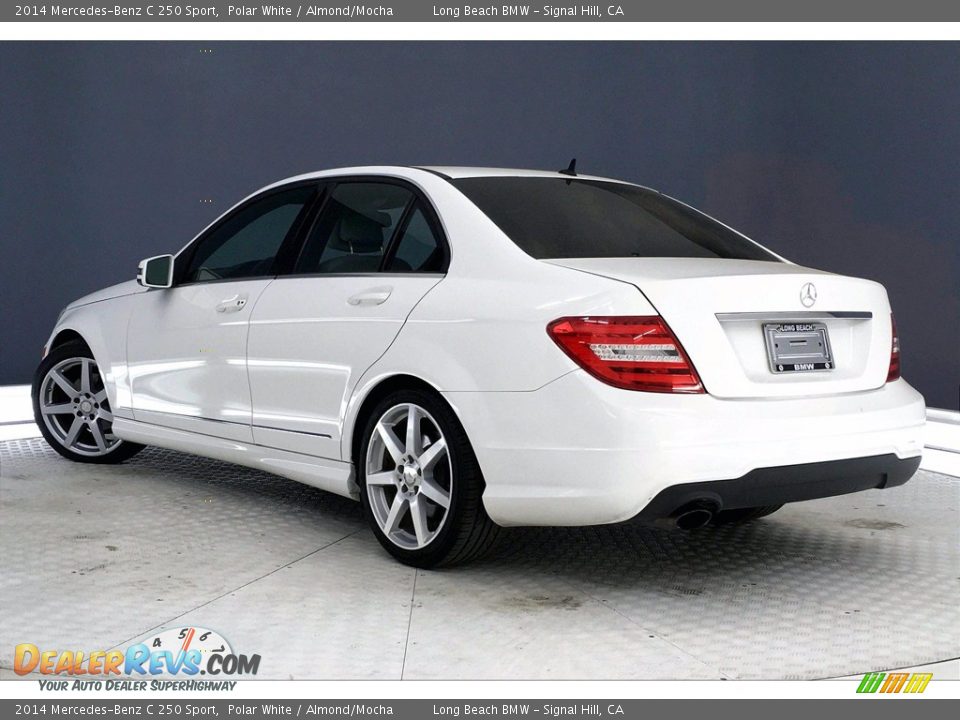 2014 Mercedes-Benz C 250 Sport Polar White / Almond/Mocha Photo #9