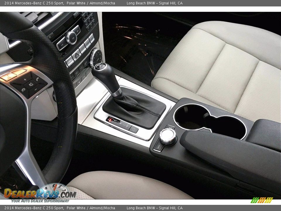 2014 Mercedes-Benz C 250 Sport Polar White / Almond/Mocha Photo #15