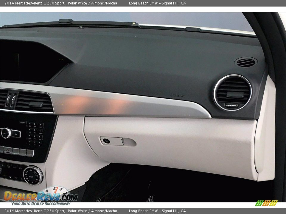 2014 Mercedes-Benz C 250 Sport Polar White / Almond/Mocha Photo #20