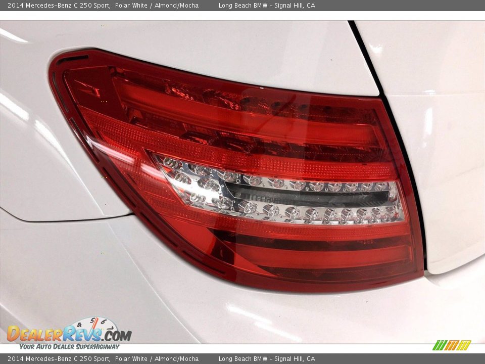 2014 Mercedes-Benz C 250 Sport Polar White / Almond/Mocha Photo #25