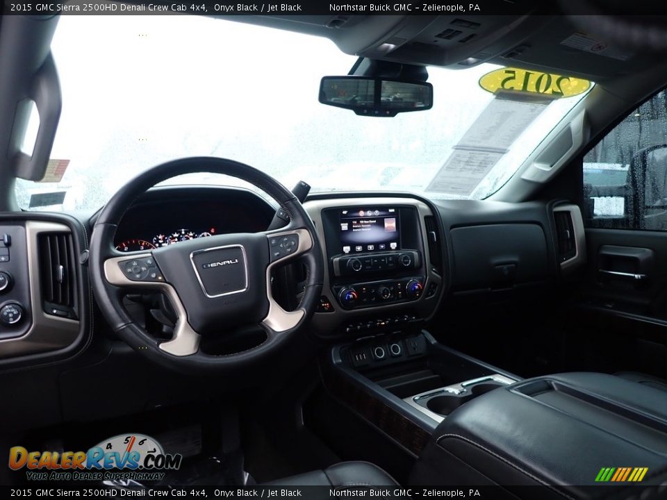 2015 GMC Sierra 2500HD Denali Crew Cab 4x4 Onyx Black / Jet Black Photo #17