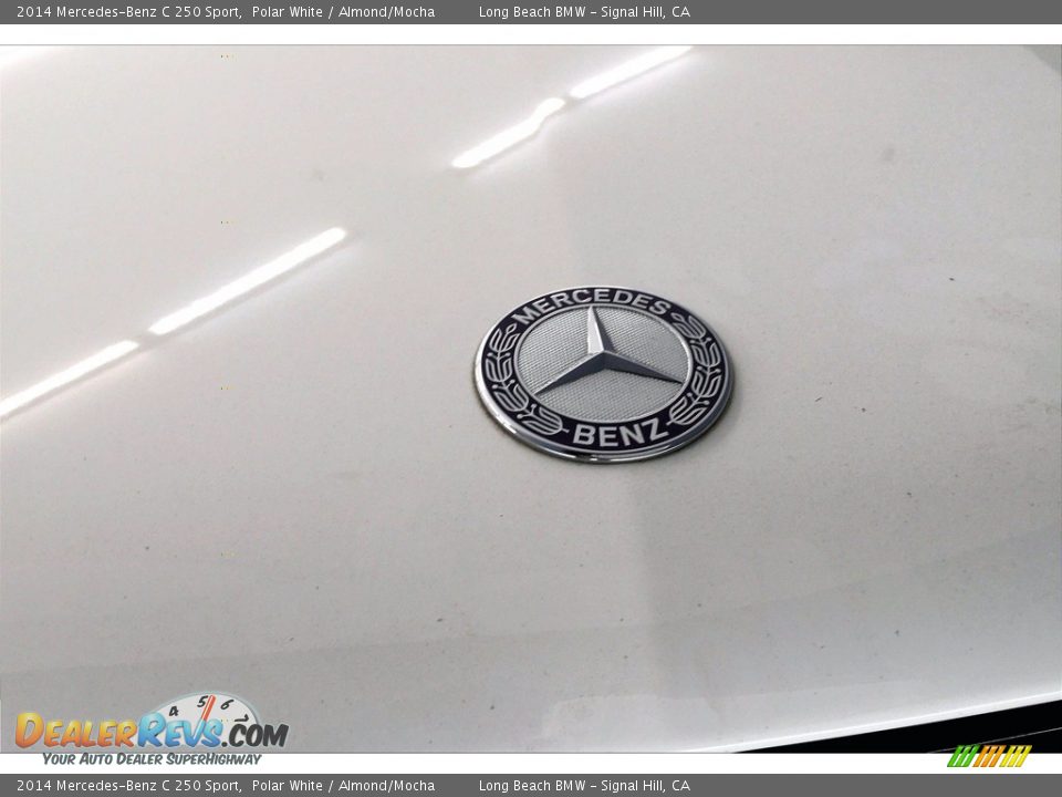 2014 Mercedes-Benz C 250 Sport Polar White / Almond/Mocha Photo #31